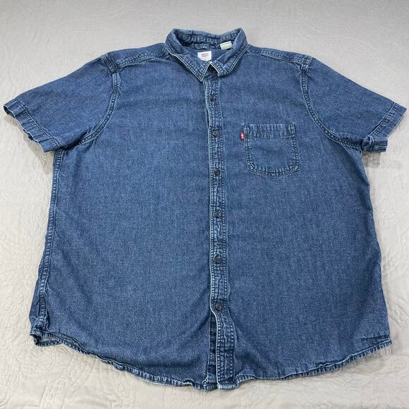 Levi's Blue Button Down Shirt - Picture 1 of 9